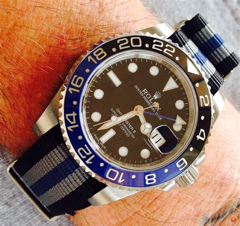 rolex batman nato strap.